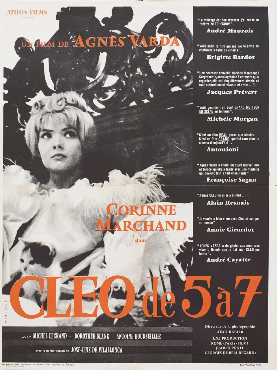 Cléo from 5 to 7 (Varda, 1962) – A real-time, existential masterwork following a pop singer waiting for biopsy results in Paris.
