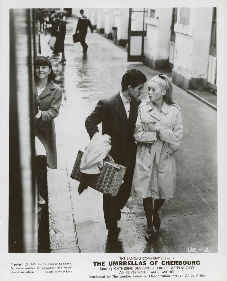 The Umbrellas of Cherbourg (Demy, 1964) – A sung-through cinematic opera awash in pastel colors and romantic heartbreak.