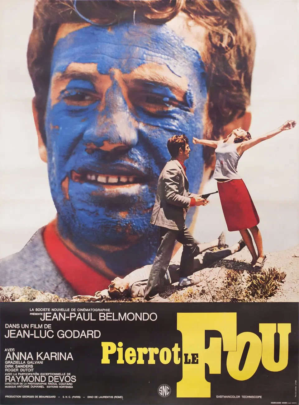 Pierrot le Fou (Godard, 1965) – An explosion of primary colors, pop art, and anarchic violence.