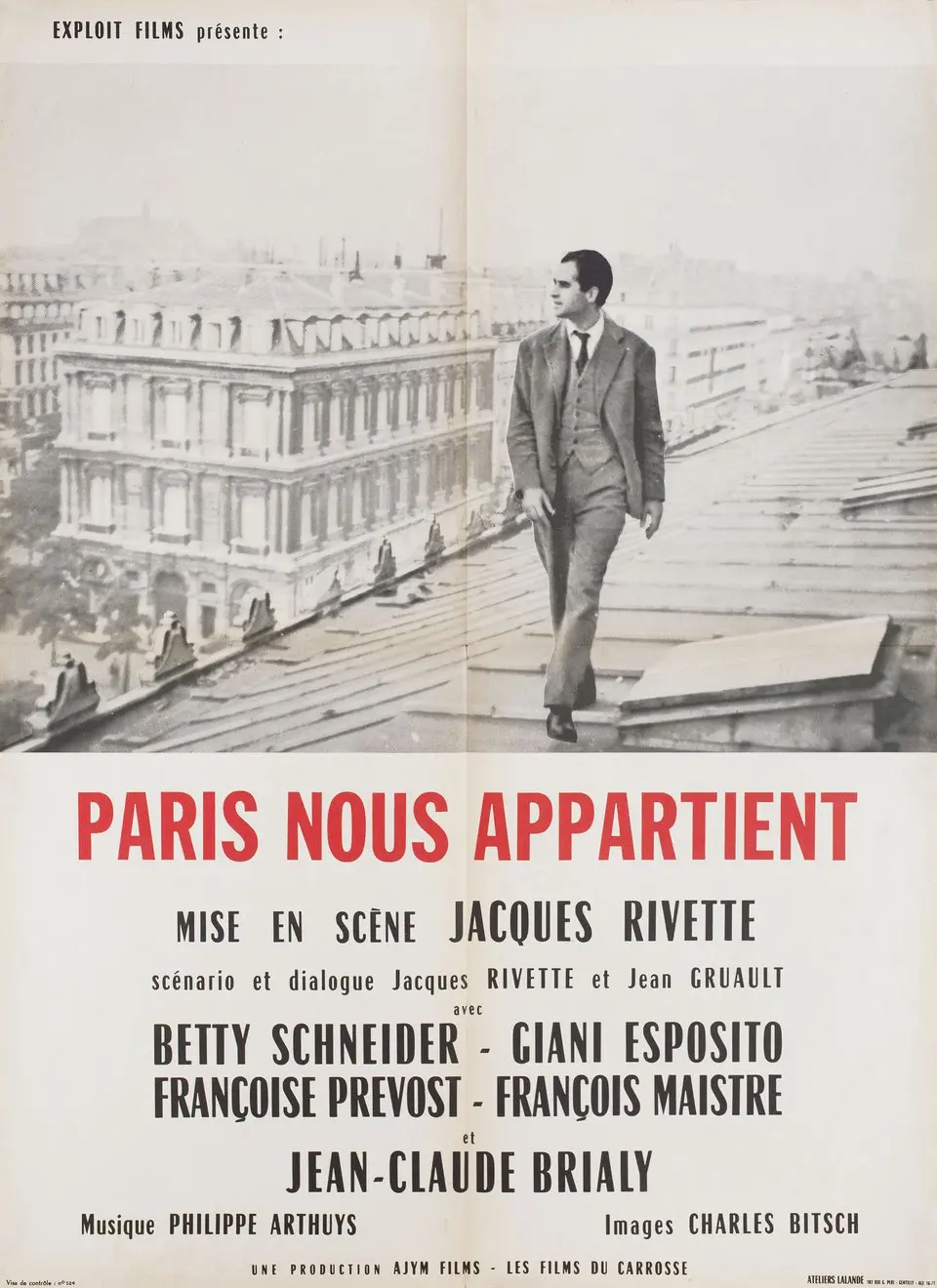 Paris Belongs to Us (Rivette, 1961) – A paranoid, complex look at youth and theatricality in post-war Paris.
